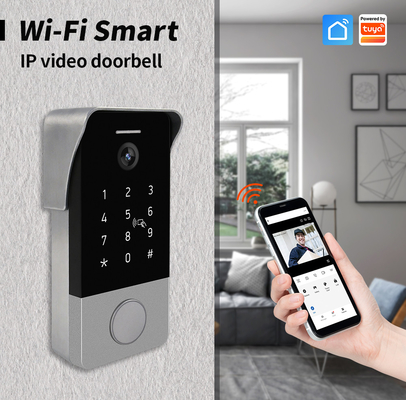 Telecontrol video de Smartphone de la ayuda del timbre del IP del timbre del metal de la seguridad en el hogar del TCP/IP WiFi desbloquear control proveedor