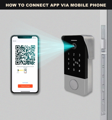 Telecontrol video de Smartphone de la ayuda del timbre del IP del timbre del metal de la seguridad en el hogar del TCP/IP WiFi desbloquear control proveedor