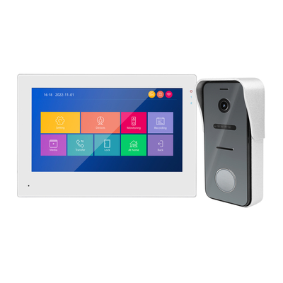 IP/WiFi de dos hilos 7&quot; teléfono video de la puerta del intercomunicador video de la pantalla táctil de HD para el apartamento del chalet con el control de Tuya APP proveedor