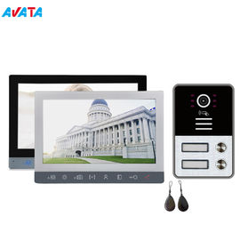 Intercomunicadores video de los apartamentos multi con 2 botones para el teléfono video de la puerta de 2 familias proveedor