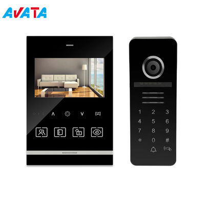 Sistema de intercomunicación video de los alambres del teléfono 4 de la puerta del vídeo de color con el monitor de 4 pulgadas proveedor