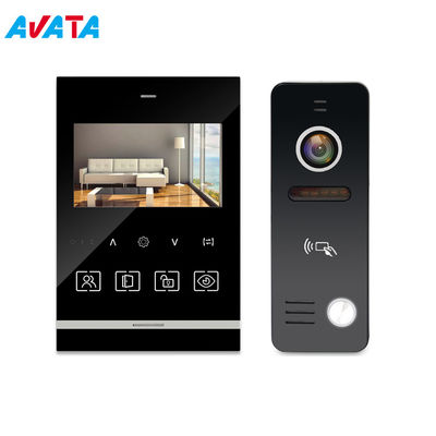 Seguridad en el hogar AHD 4,3&quot; sensor video de la ayuda PIR del sistema de intercomunicación del teléfono video de la puerta de la memoria proveedor
