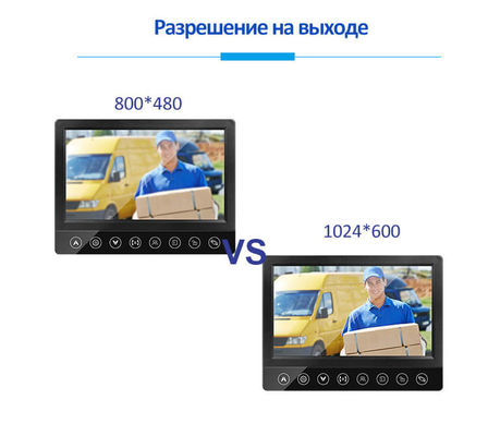 Prenda impermeable de encargo IP65 intercomunicador video atado con alambre del timbre de la detección de movimiento de la pantalla de TFT de 7 pulgadas proveedor