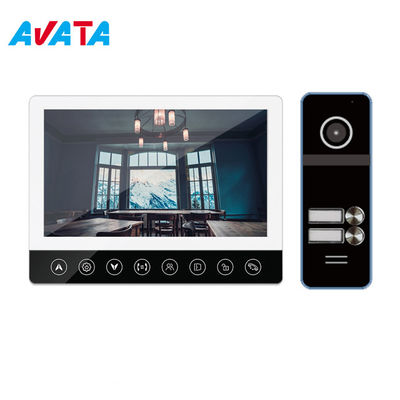 Prenda impermeable de encargo IP65 intercomunicador video atado con alambre del timbre de la detección de movimiento de la pantalla de TFT de 7 pulgadas proveedor
