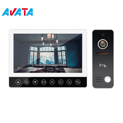 Intercomunicador video elegante del teléfono de la puerta de 4 del alambre del chalet dispositivos de seguridad con el botón del tacto proveedor