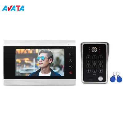 Intercomunicador video del teléfono de la puerta para el dispositivo de visión nocturna casero del IR timbre video de 7 pulgadas con la prenda impermeable IP65 proveedor