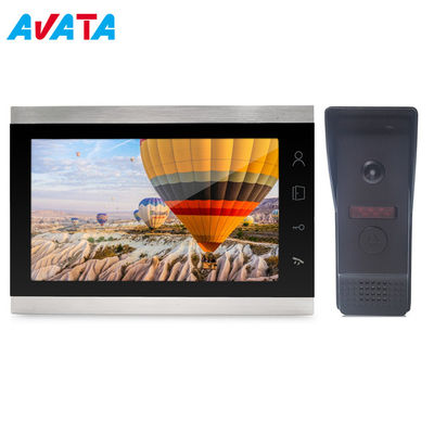 Intercomunicador video del doorphone de la cámara video del timbre del alambre de AHD 1080P 4 monitor grande de la pantalla táctil de 10 pulgadas proveedor