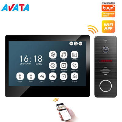 Sistema de intercomunicación video del teléfono de la puerta del timbre video de la pantalla táctil de Tuya APP IP/WiFi IPS HD proveedor