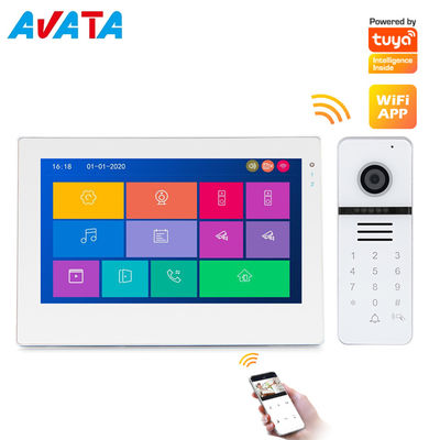 Sistema de intercomunicación video del teléfono de la puerta del timbre video de la pantalla táctil de Tuya APP IP/WiFi IPS HD proveedor
