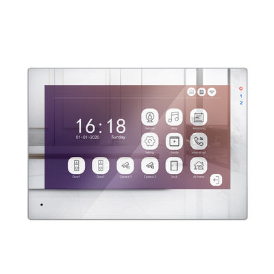 Sistema inteligente Doorphone video del control de acceso de WiFi de la pantalla táctil elegante de Tuya con la tarjeta y el control de acceso del código proveedor