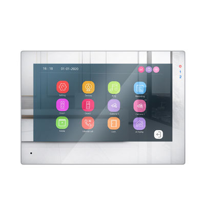 Sistema inteligente Doorphone video del control de acceso de WiFi de la pantalla táctil elegante de Tuya con la tarjeta y el control de acceso del código proveedor