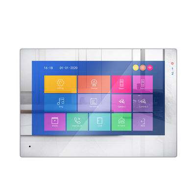 Sistema inteligente Doorphone video del control de acceso de WiFi de la pantalla táctil elegante de Tuya con la tarjeta y el control de acceso del código proveedor