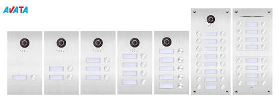Teléfono video popular de acero inoxidable de la puerta del euro video del timbre para el apartamento proveedor