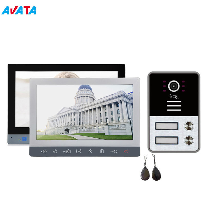 Intercomunicadores video de los apartamentos multi con 2 botones para el teléfono video de la puerta de 2 familias proveedor