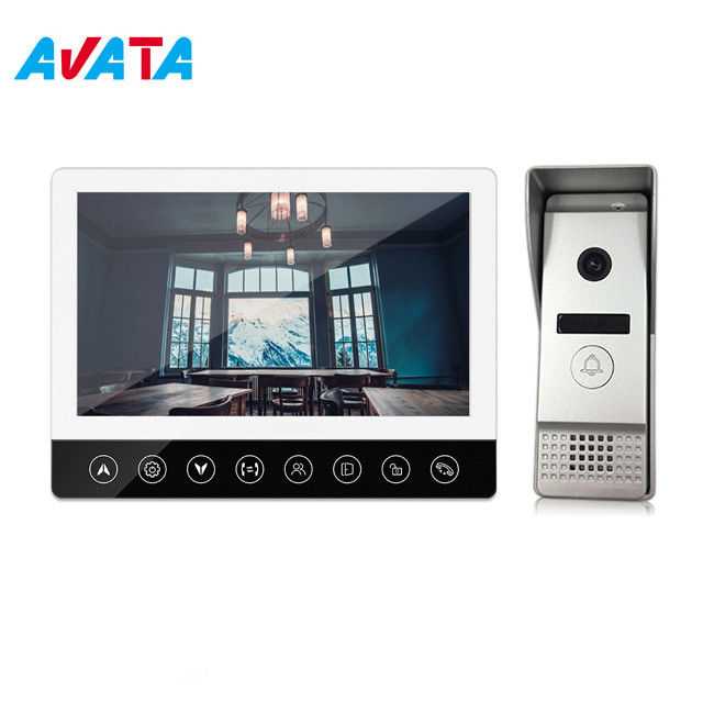 Dispositivos de seguridad elegantes del Interphone video de la cámara del timbre del alambre de 7 pulgadas 4 para el chalet proveedor