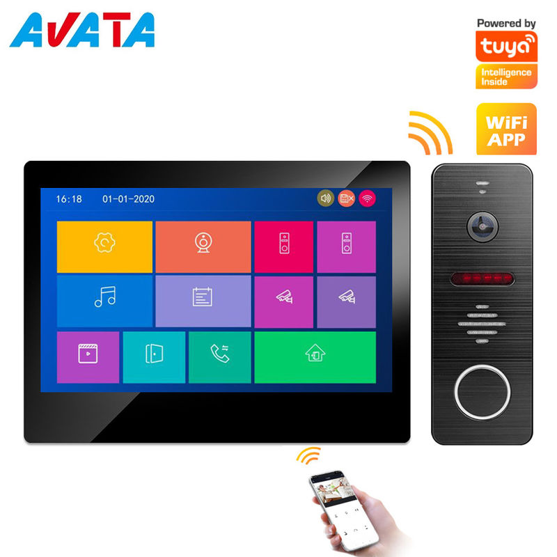Alambre video de Tuya del Smart Home del intercomunicador de la pantalla táctil del alambre HD de IP/WiFi 4/timbre video inalámbrico del teléfono de la puerta proveedor